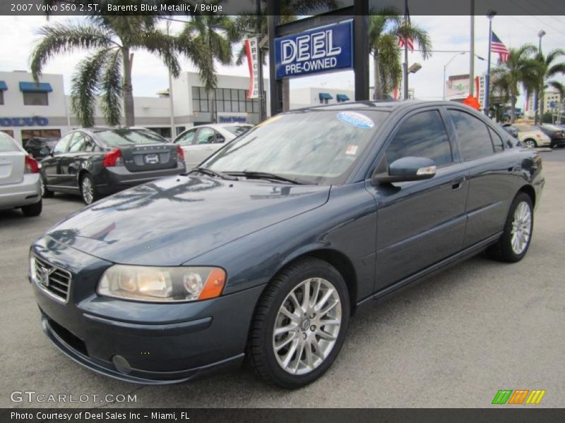 Barents Blue Metallic / Beige 2007 Volvo S60 2.5T
