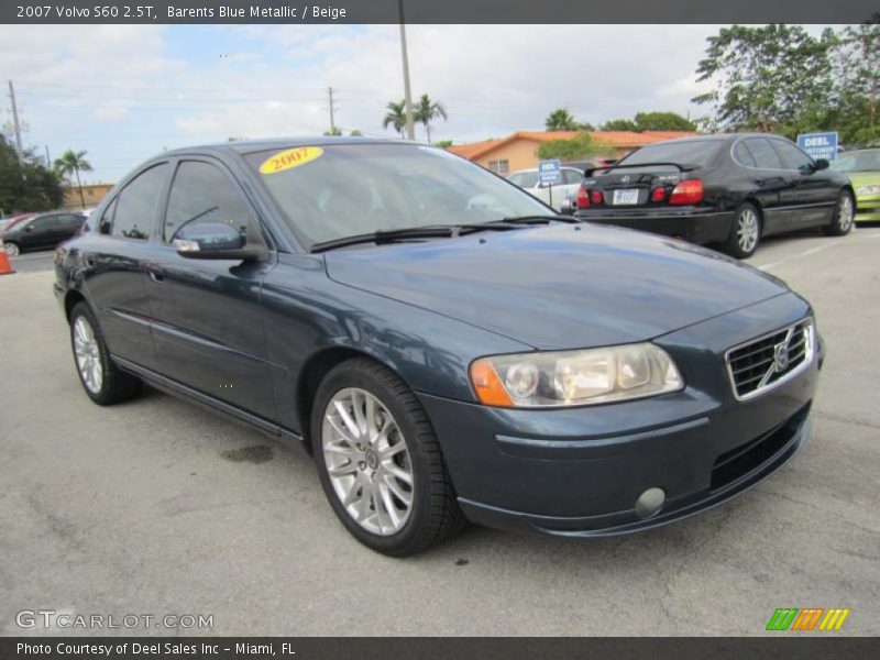 Barents Blue Metallic / Beige 2007 Volvo S60 2.5T