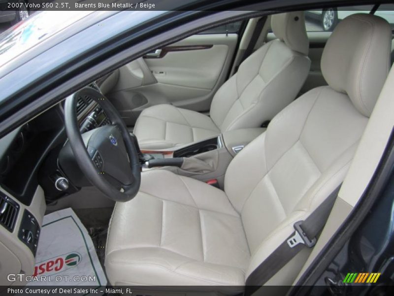Barents Blue Metallic / Beige 2007 Volvo S60 2.5T