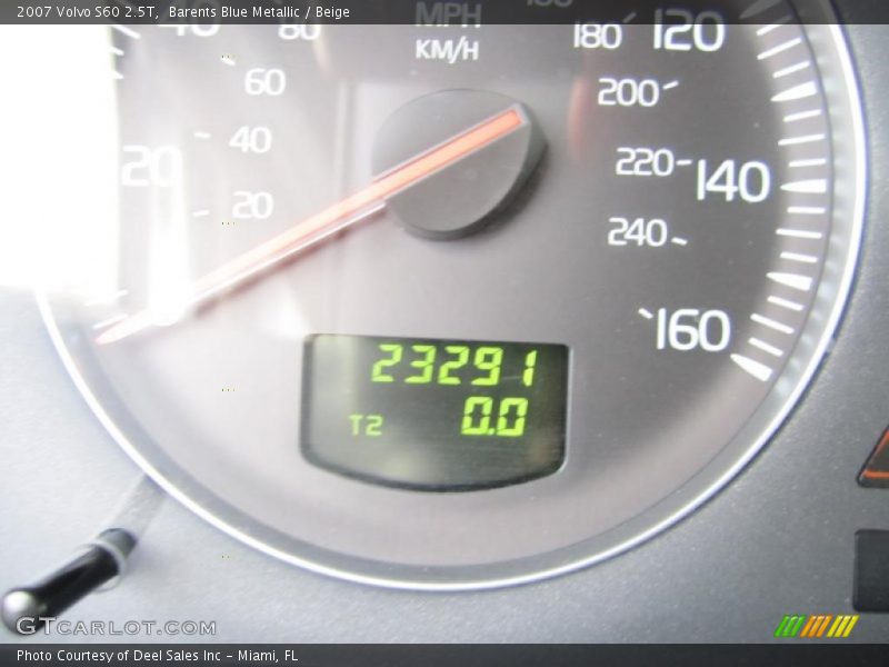 Barents Blue Metallic / Beige 2007 Volvo S60 2.5T