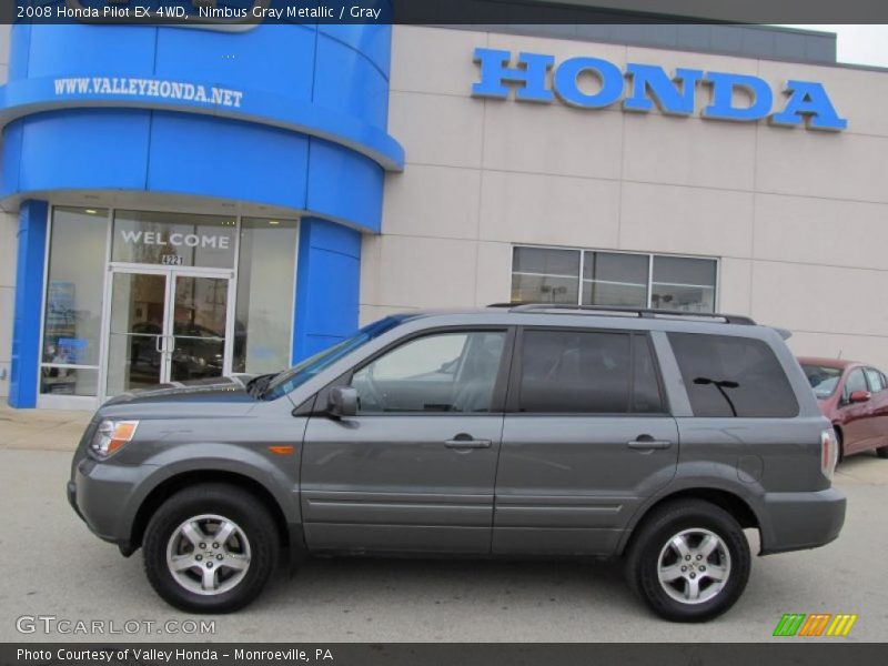 Nimbus Gray Metallic / Gray 2008 Honda Pilot EX 4WD