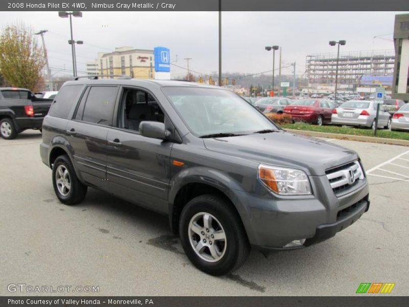 Nimbus Gray Metallic / Gray 2008 Honda Pilot EX 4WD