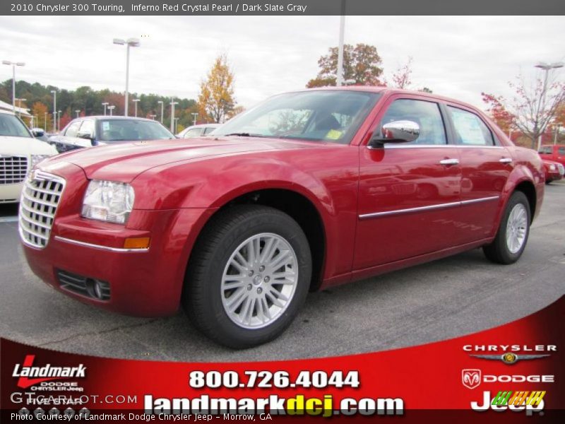 Inferno Red Crystal Pearl / Dark Slate Gray 2010 Chrysler 300 Touring