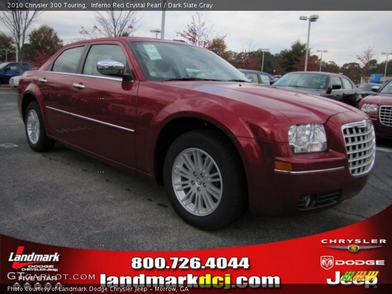 Inferno Red Crystal Pearl / Dark Slate Gray 2010 Chrysler 300 Touring