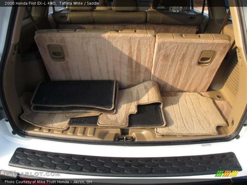 Taffeta White / Saddle 2008 Honda Pilot EX-L 4WD