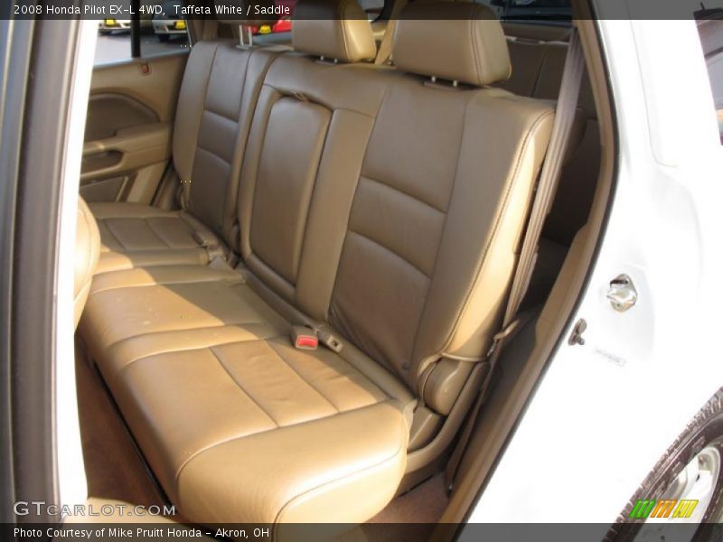 Taffeta White / Saddle 2008 Honda Pilot EX-L 4WD