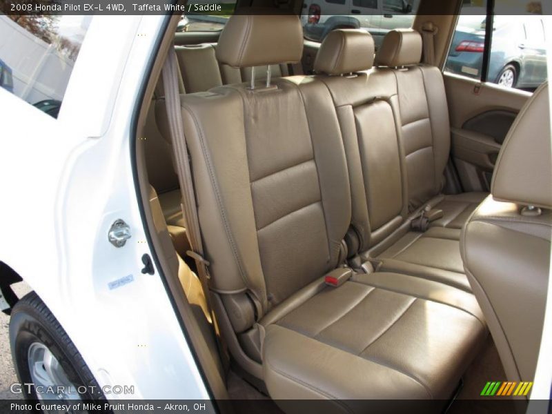 Taffeta White / Saddle 2008 Honda Pilot EX-L 4WD
