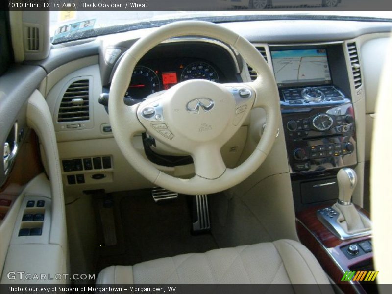 Dashboard of 2010 FX 35 AWD