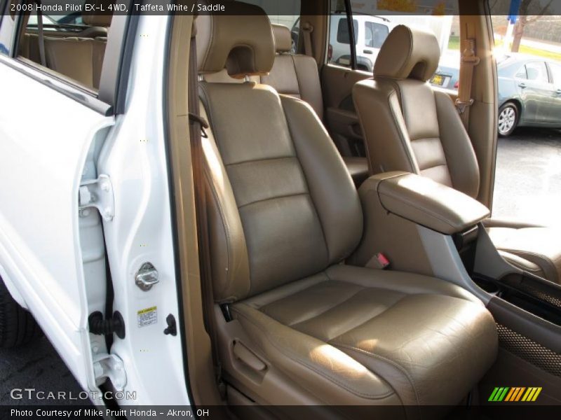 Taffeta White / Saddle 2008 Honda Pilot EX-L 4WD