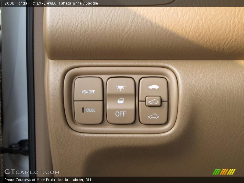 Taffeta White / Saddle 2008 Honda Pilot EX-L 4WD
