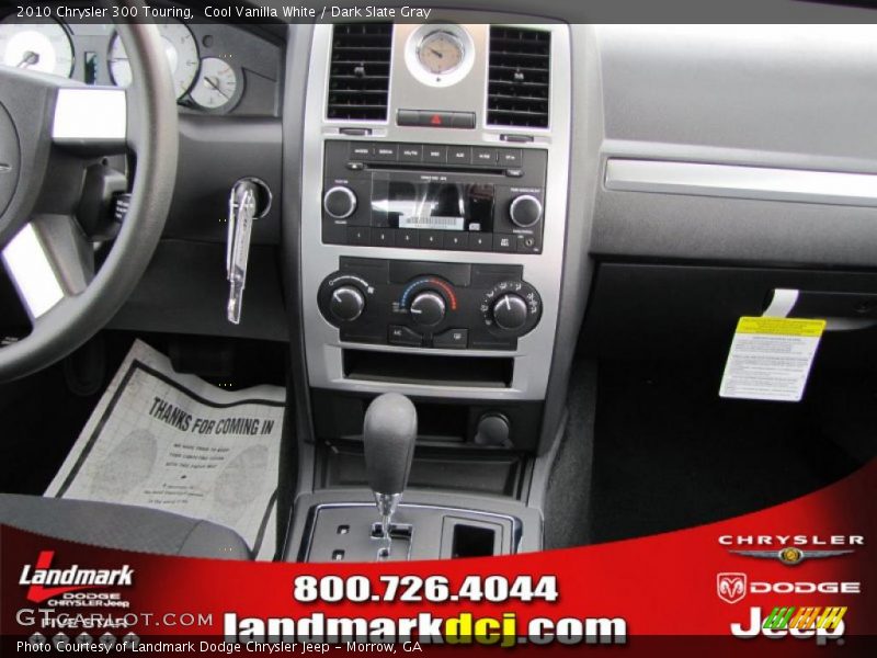 Cool Vanilla White / Dark Slate Gray 2010 Chrysler 300 Touring