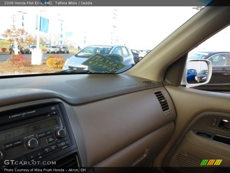 Taffeta White / Saddle 2008 Honda Pilot EX-L 4WD