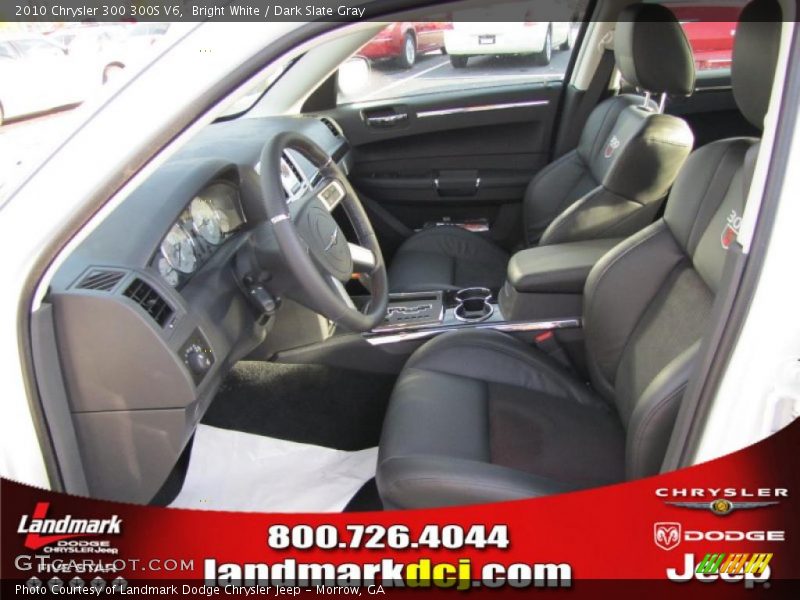Bright White / Dark Slate Gray 2010 Chrysler 300 300S V6