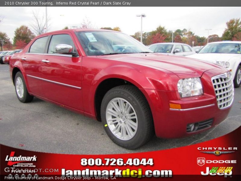 Inferno Red Crystal Pearl / Dark Slate Gray 2010 Chrysler 300 Touring