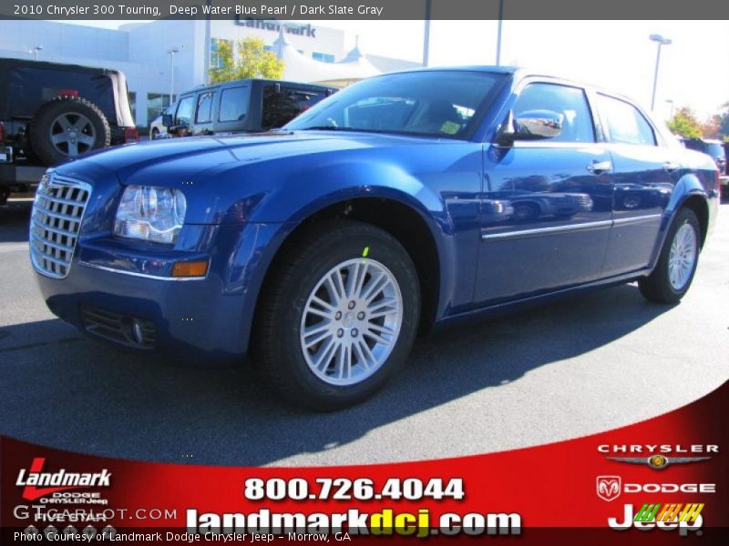 Deep Water Blue Pearl / Dark Slate Gray 2010 Chrysler 300 Touring