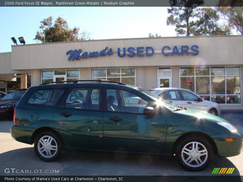 Rainforest Green Metallic / Medium Graphite 2000 Ford Focus SE Wagon