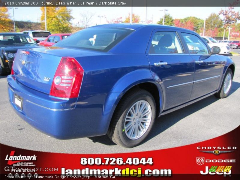 Deep Water Blue Pearl / Dark Slate Gray 2010 Chrysler 300 Touring