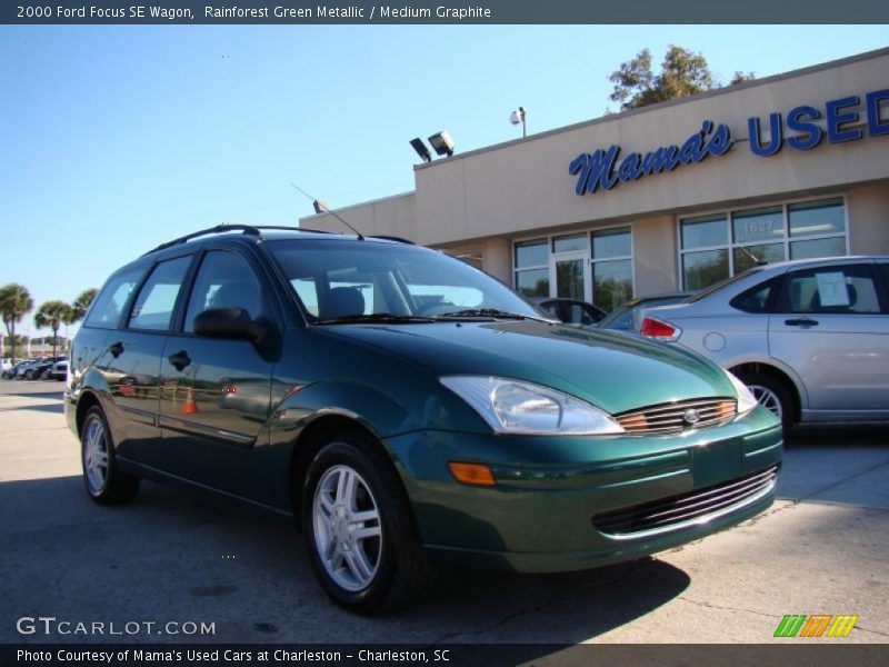 Rainforest Green Metallic / Medium Graphite 2000 Ford Focus SE Wagon