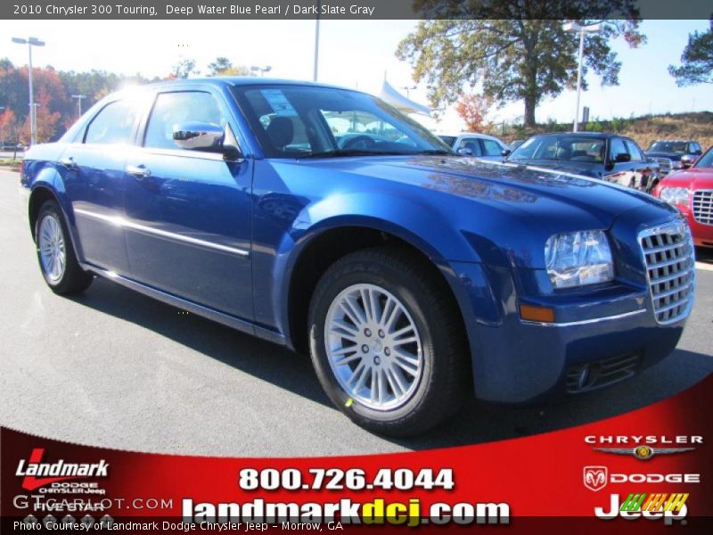 Deep Water Blue Pearl / Dark Slate Gray 2010 Chrysler 300 Touring