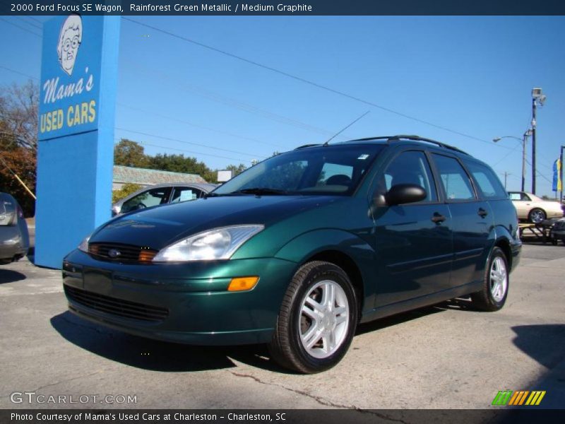 Rainforest Green Metallic / Medium Graphite 2000 Ford Focus SE Wagon