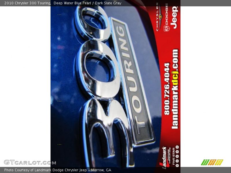 Deep Water Blue Pearl / Dark Slate Gray 2010 Chrysler 300 Touring