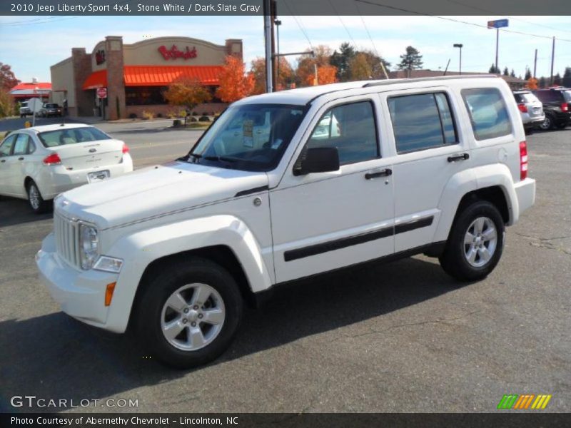 Stone White / Dark Slate Gray 2010 Jeep Liberty Sport 4x4