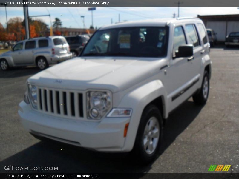 Stone White / Dark Slate Gray 2010 Jeep Liberty Sport 4x4