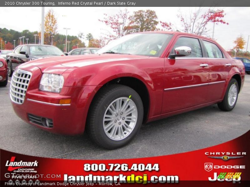 Inferno Red Crystal Pearl / Dark Slate Gray 2010 Chrysler 300 Touring