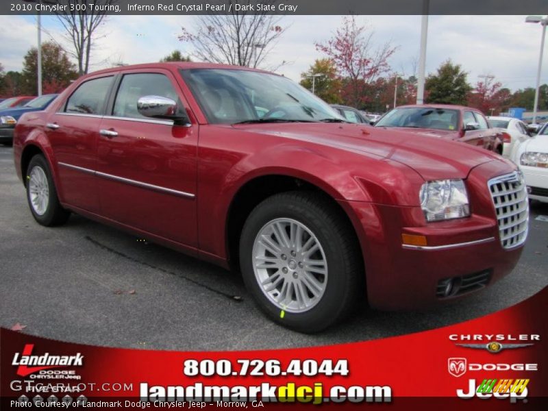 Inferno Red Crystal Pearl / Dark Slate Gray 2010 Chrysler 300 Touring