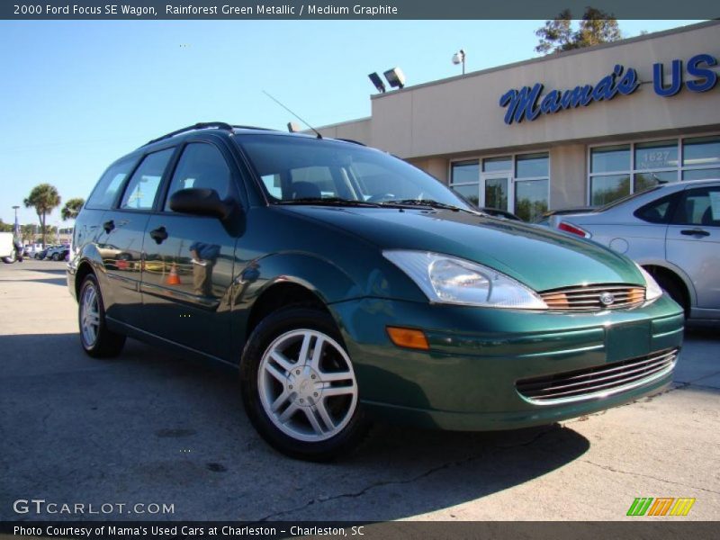 Rainforest Green Metallic / Medium Graphite 2000 Ford Focus SE Wagon
