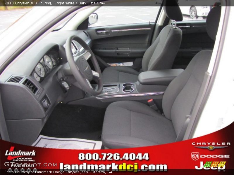 Bright White / Dark Slate Gray 2010 Chrysler 300 Touring