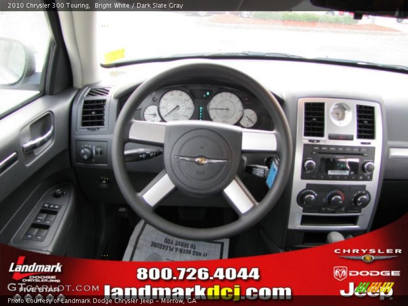 Bright White / Dark Slate Gray 2010 Chrysler 300 Touring