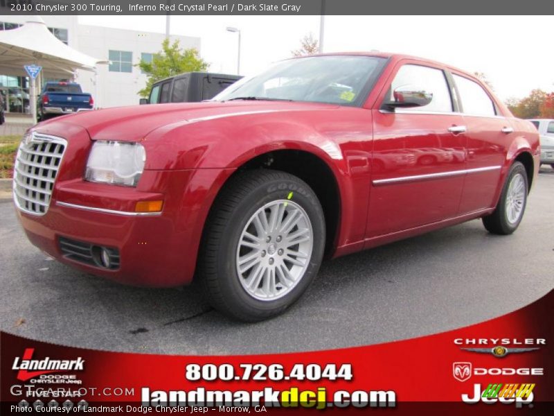 Inferno Red Crystal Pearl / Dark Slate Gray 2010 Chrysler 300 Touring