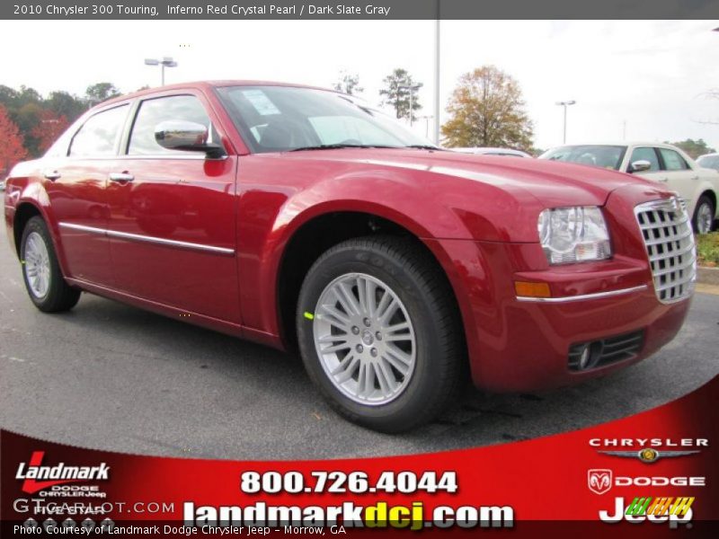Inferno Red Crystal Pearl / Dark Slate Gray 2010 Chrysler 300 Touring