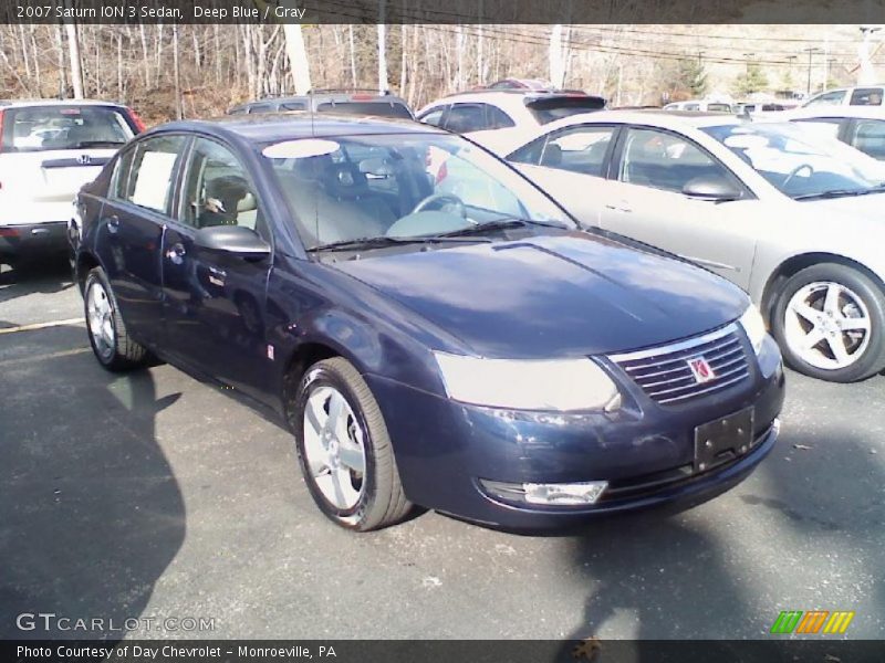 Deep Blue / Gray 2007 Saturn ION 3 Sedan