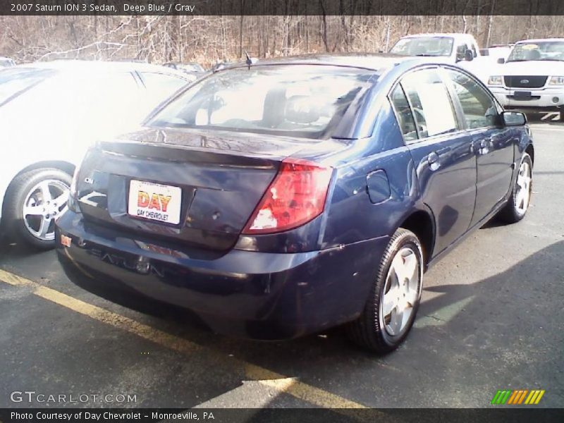 Deep Blue / Gray 2007 Saturn ION 3 Sedan
