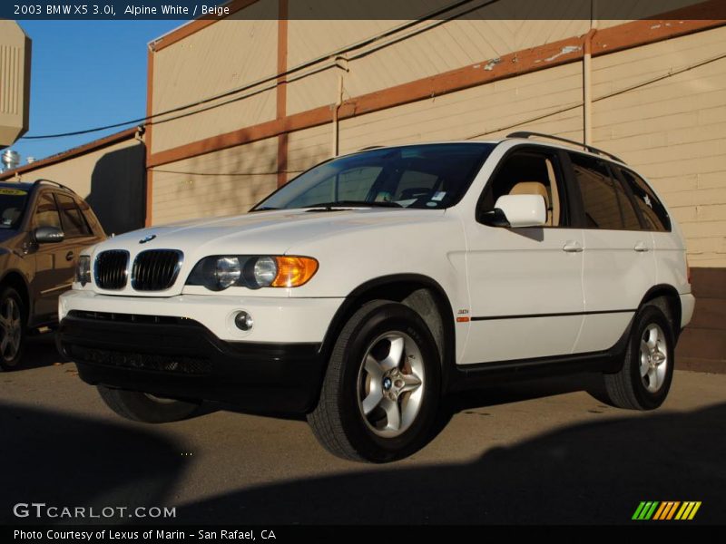 Alpine White / Beige 2003 BMW X5 3.0i