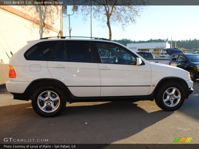 Alpine White / Beige 2003 BMW X5 3.0i