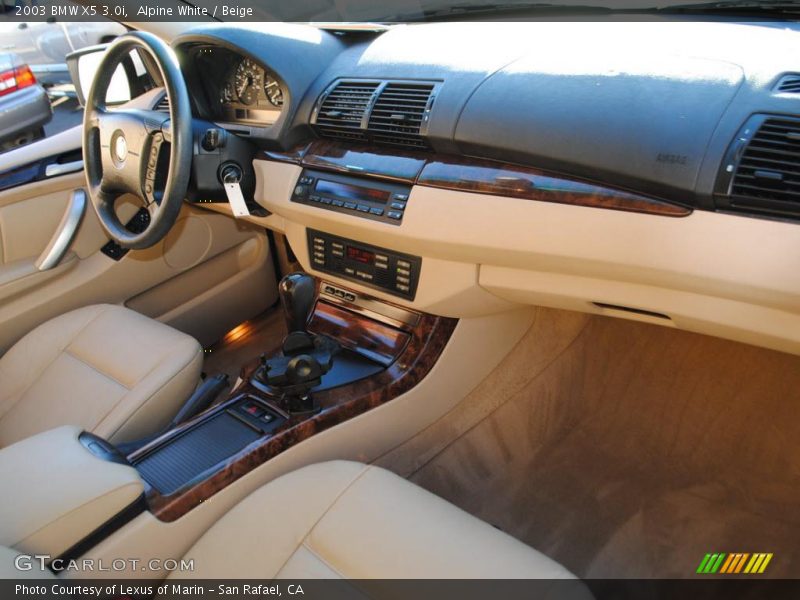 Alpine White / Beige 2003 BMW X5 3.0i