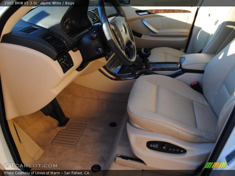 Alpine White / Beige 2003 BMW X5 3.0i