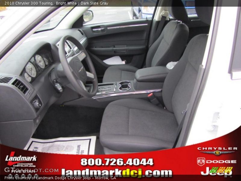 Bright White / Dark Slate Gray 2010 Chrysler 300 Touring