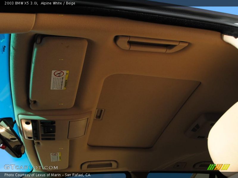 Alpine White / Beige 2003 BMW X5 3.0i