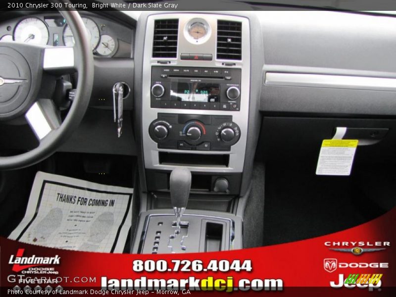Bright White / Dark Slate Gray 2010 Chrysler 300 Touring