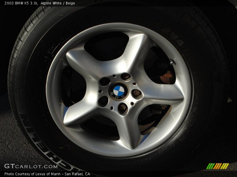 Alpine White / Beige 2003 BMW X5 3.0i