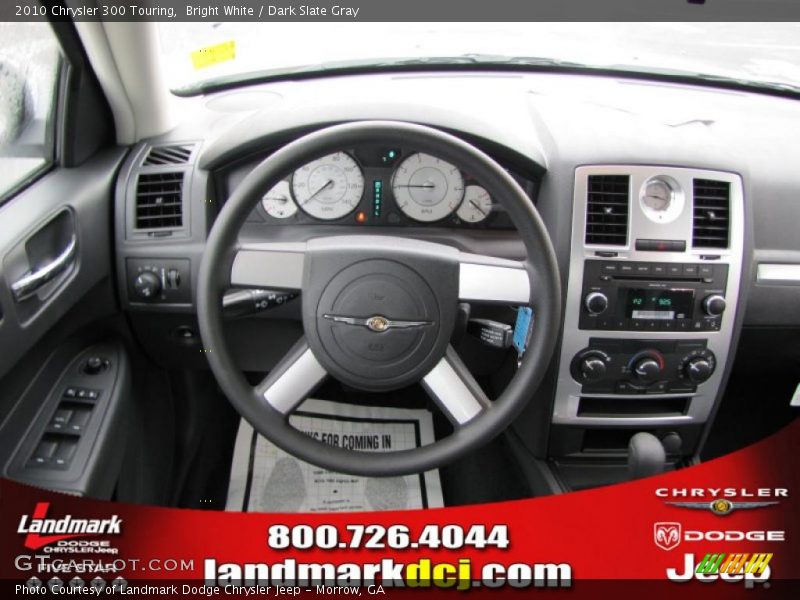 Bright White / Dark Slate Gray 2010 Chrysler 300 Touring