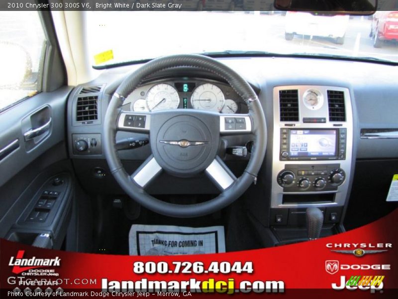 Bright White / Dark Slate Gray 2010 Chrysler 300 300S V6