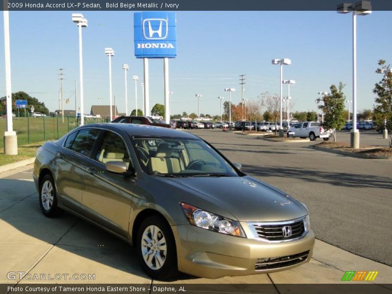 Bold Beige Metallic / Ivory 2009 Honda Accord LX-P Sedan