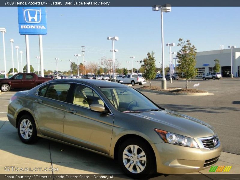 Bold Beige Metallic / Ivory 2009 Honda Accord LX-P Sedan