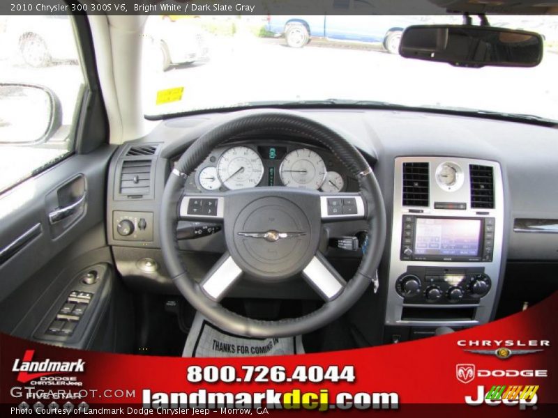 Bright White / Dark Slate Gray 2010 Chrysler 300 300S V6
