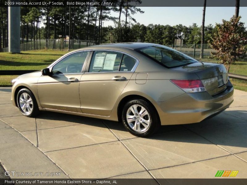 Bold Beige Metallic / Ivory 2009 Honda Accord LX-P Sedan